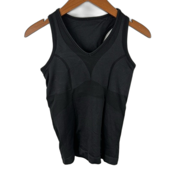 lululemon athletica Tops - Lululemon Black V-Neck Racerback Tank Workout Gym Activewear Training